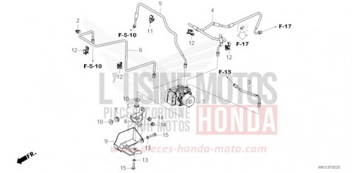 ABS MODULATOR/BRAKE PIPE NSS750M de 2022